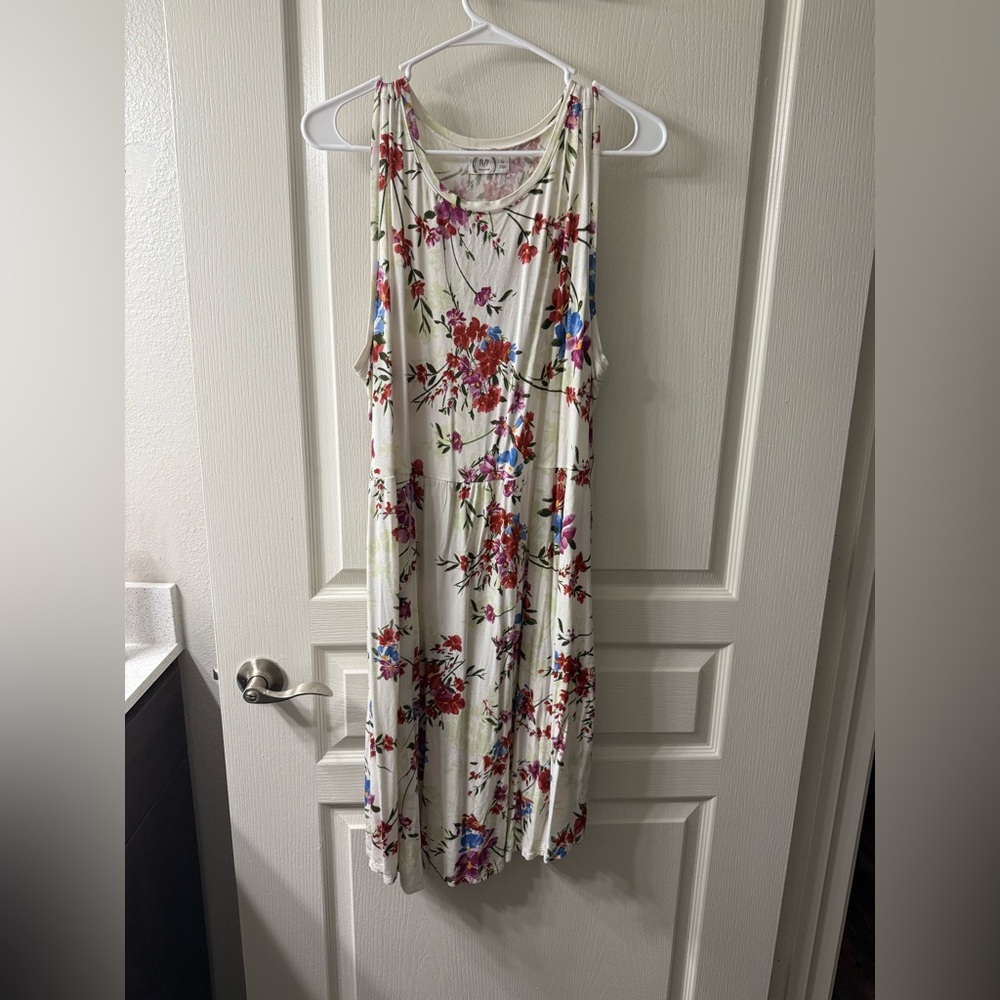Maurice’s 1X white floral dress